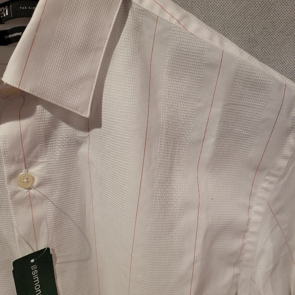 SIMONS Le31 Striped Dress Shirt - Picture 3 of 7